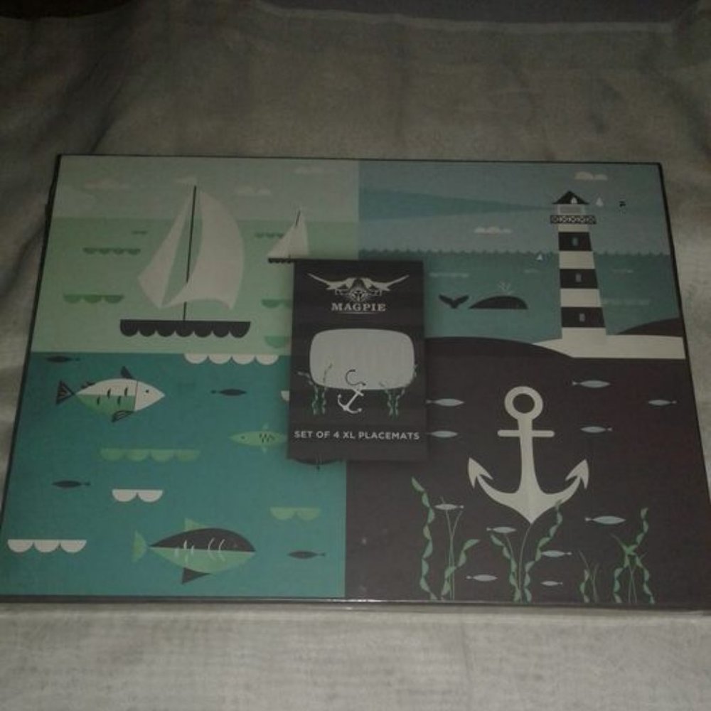 MAGPIE NAUTICAL PLACEMATS NEW